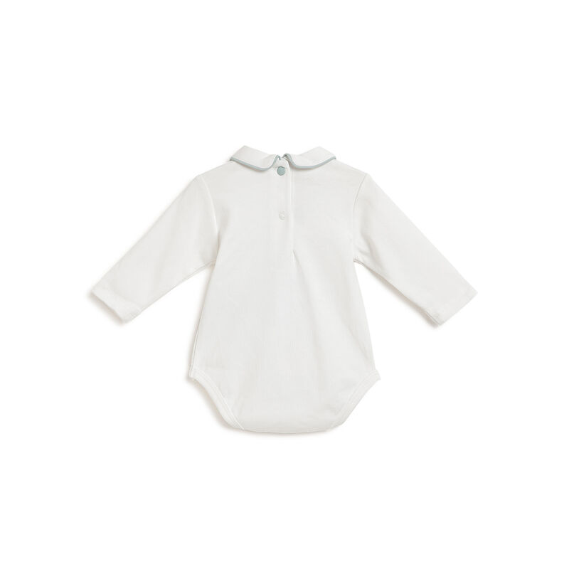 Boys Medium Natural Solid Bodysuit With Babysuit image number 2